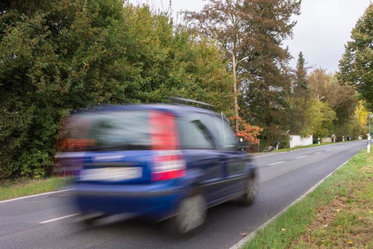 Auto in movimento, autovelox