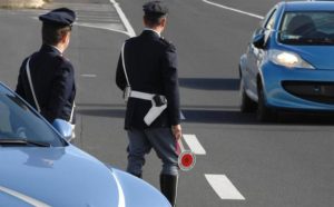 Polizia posto di blocco